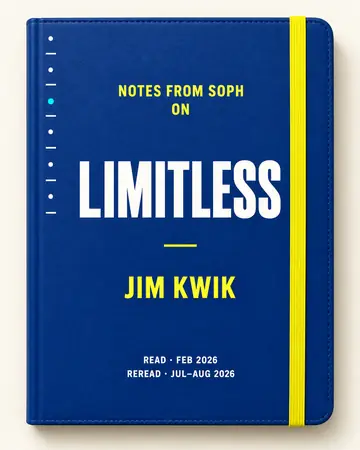 Notes from Soph notebook cover for Limitless by Jim Kwik
