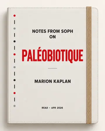 Notes from Soph notebook cover for Paléobiotique by Marion Kaplan