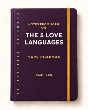 Notes from Soph notebook cover for The 5 Love Languages by Gary Chapman