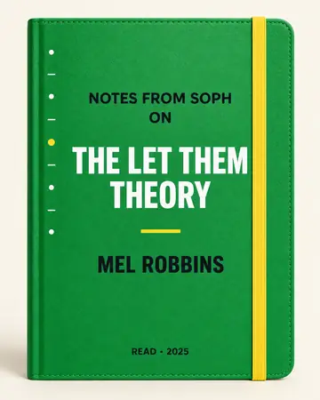 Notes from Soph notebook cover for The Let Them Theory by Mel Robbins