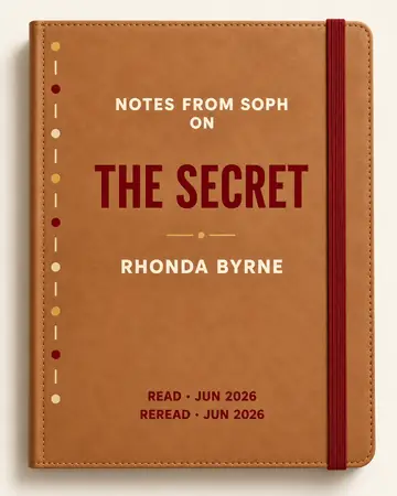 Notes from Soph notebook cover for The Secret by Rhonda Byrne