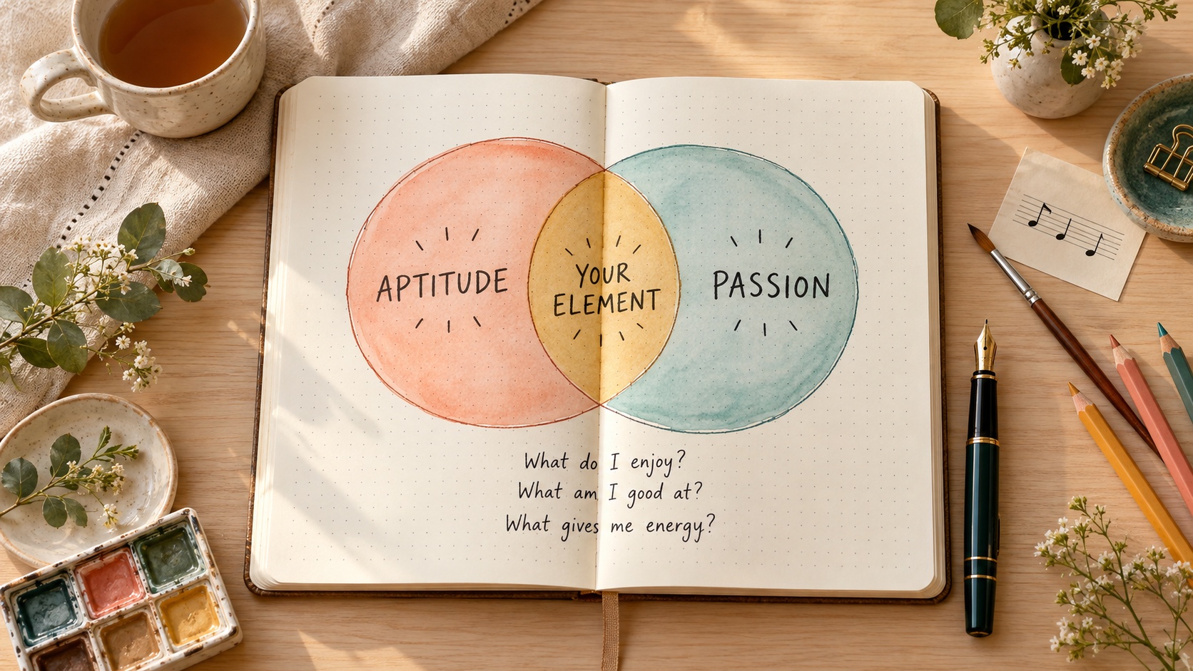 How to find your Element through aptitude, passion and energy